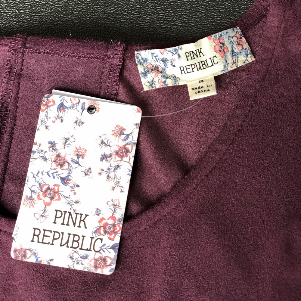 Polyester Spandex Plum/Purple Dress